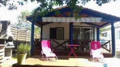 Mimizan  chalet 5 personnes avec balno et piscine extrieure chauffe prs de mimizan plage          